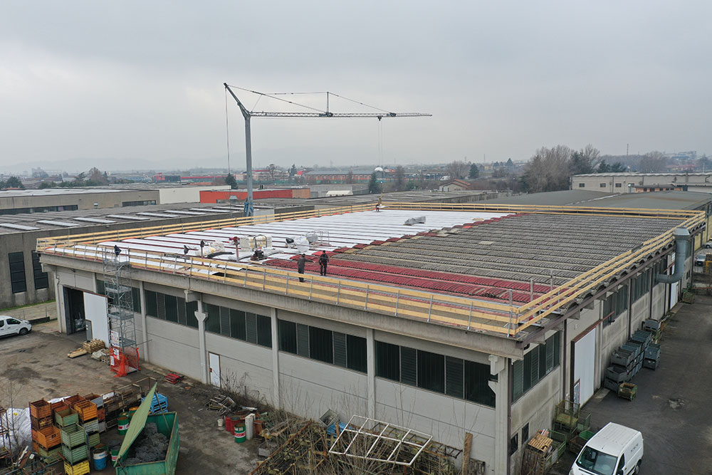 Immagine del cantiere durante dei lavori Immagine del cantiere durante dei lavori